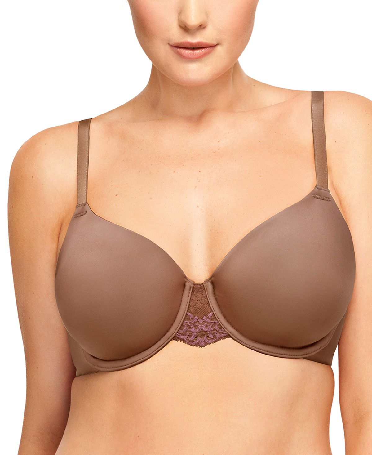 Wacoal Wo Lace Impression Seamless Underwire Bra 851257 Cognac