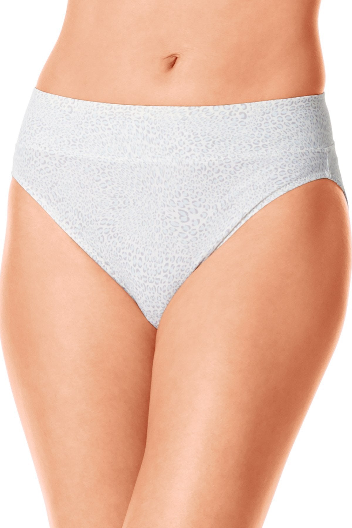 Warner's Cool-Animal-Print No Pinches No Problems High-Cut Brief