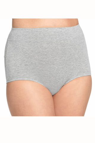 Warner's Heather-Grey No Pinching/No Problems Cotton Brief