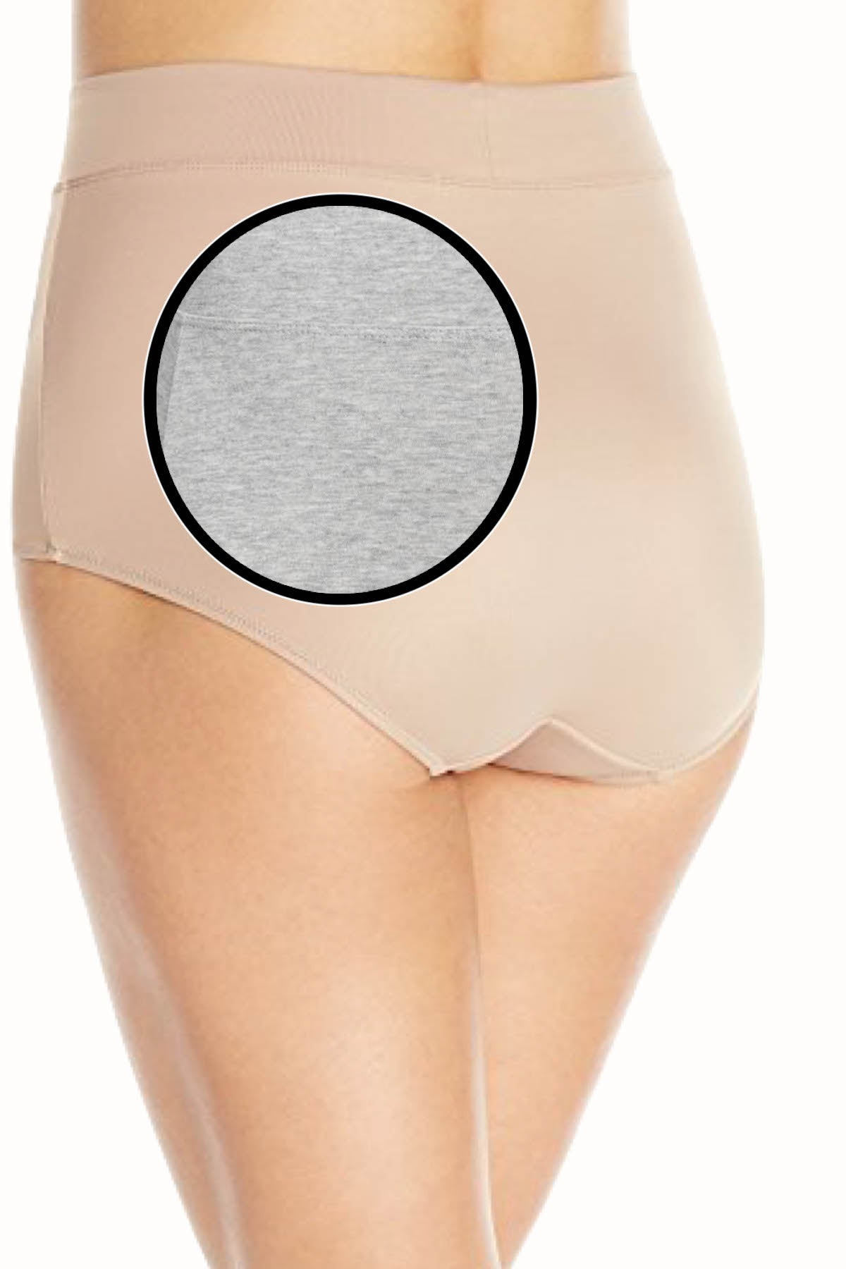Warner's Heather-Grey No Pinching/No Problems Cotton Brief