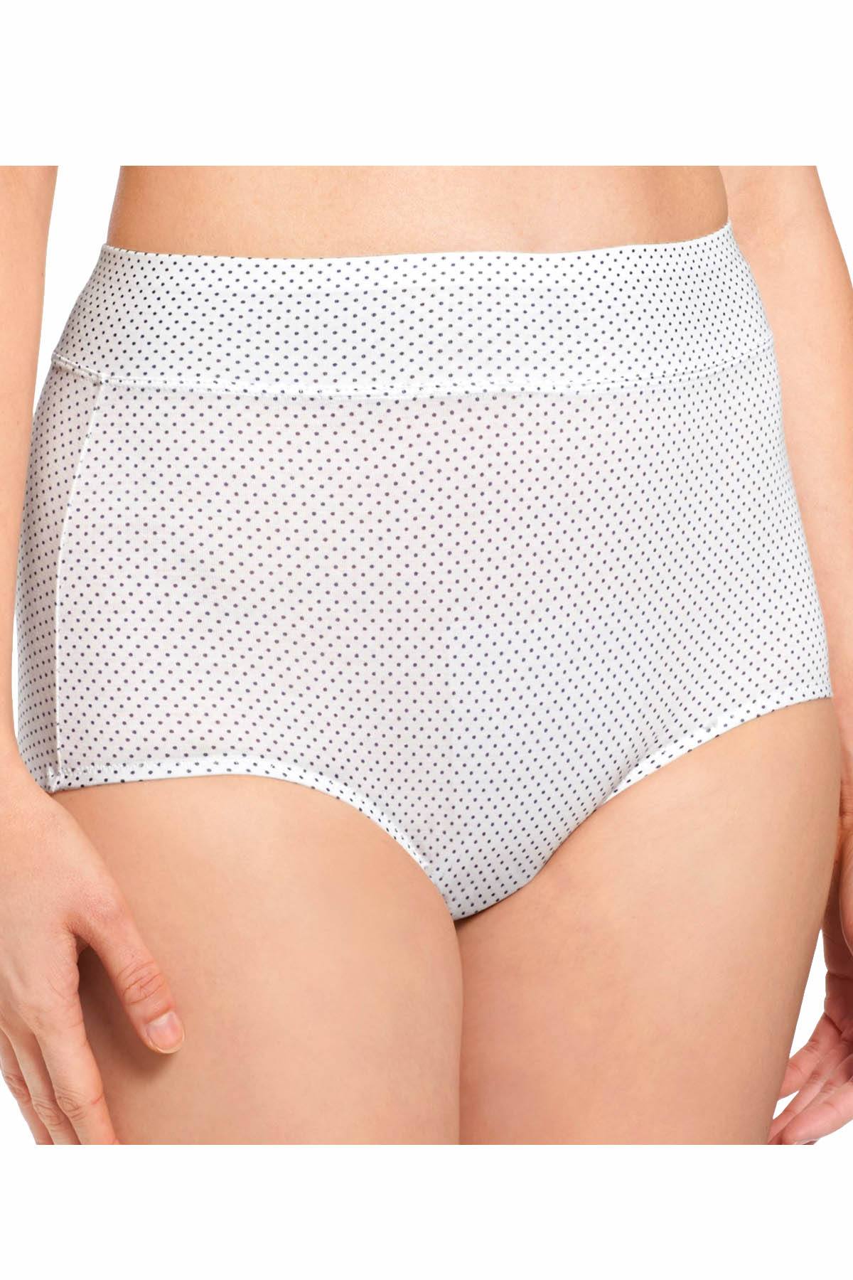 Warner's Navy-Pindot No Pinching No Problems Cotton Brief