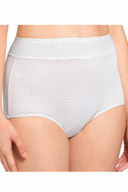 Warner's Navy-Pindot No Pinching No Problems Cotton Brief thumbnail 1