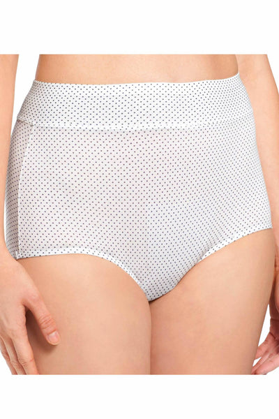 Warner's Navy-Pindot No Pinching No Problems Cotton Brief