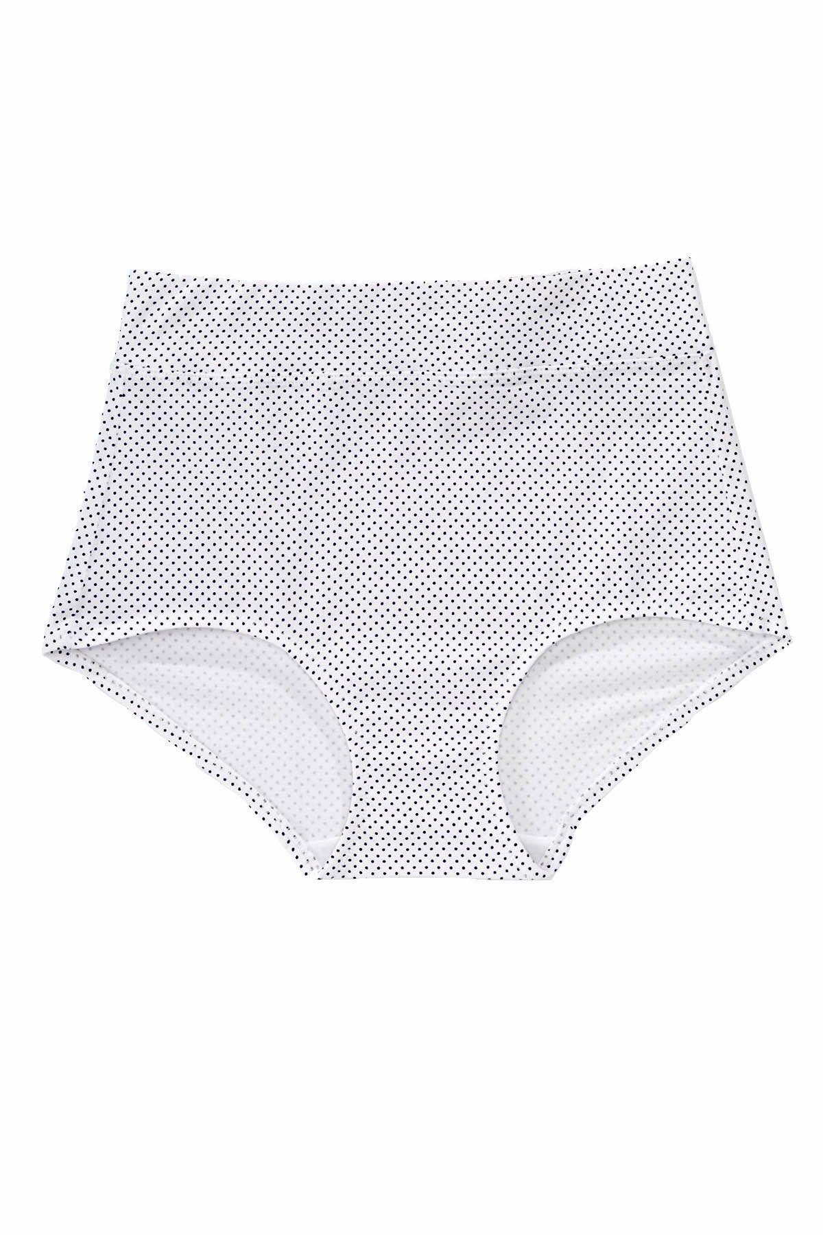 Warner's Navy-Pindot No Pinching No Problems Cotton Brief