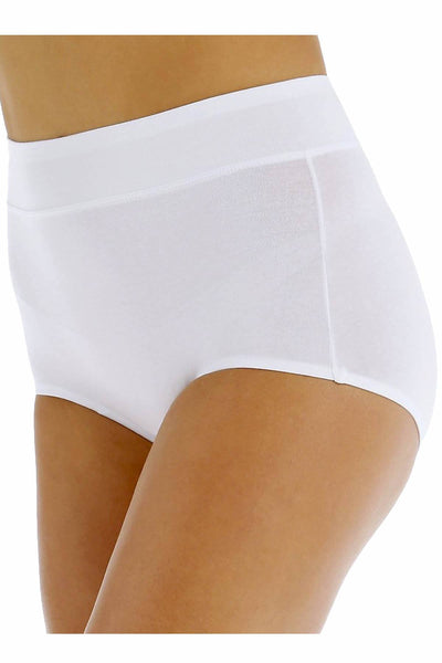 Warner's White No Pinching No Problems Cotton Brief