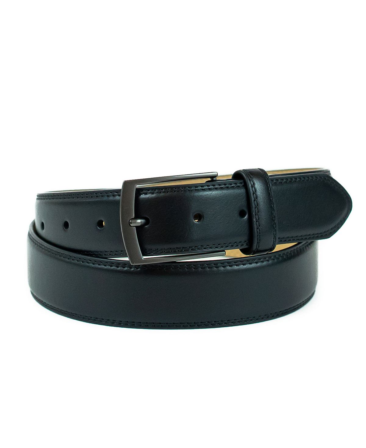 Weatherproof Big And Tall Belt With Single Prong Buckle Black