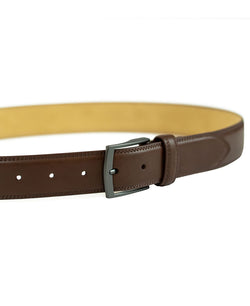 Weatherproof Big And Tall Belt With Single Prong Buckle Brown thumbnail 3