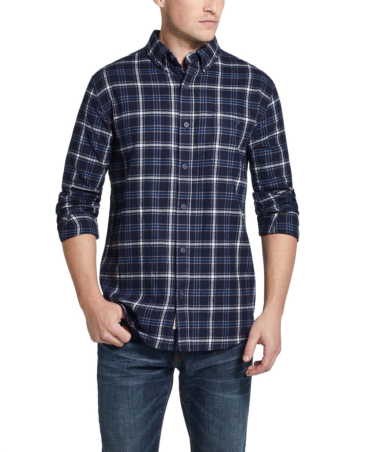 Weatherproof Vintage Brushed Flannel Shirt Admiral