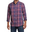 Weatherproof Vintage Burnout Flannel Shirt Dark Red