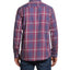 Weatherproof Vintage Burnout Flannel Shirt Dark Red
