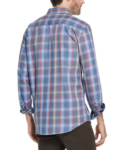 Weatherproof Vintage Button-down Plaid Shirt Sapphire thumbnail 3