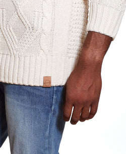 Weatherproof Vintage Chunky Turtleneck Sweater Ecru thumbnail 4
