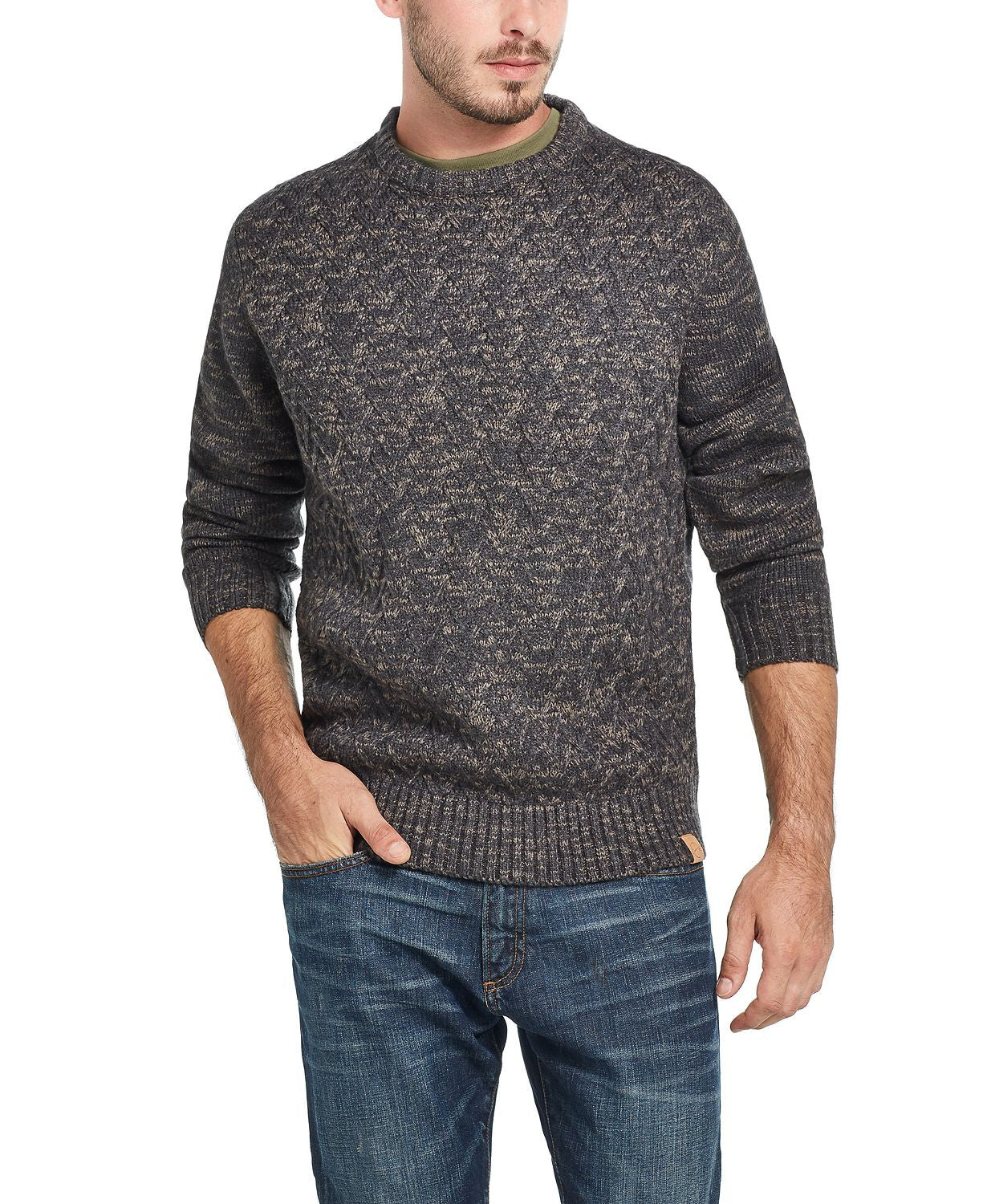 Weatherproof Vintage Cross Stitch Sweater Beige