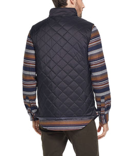 Weatherproof Vintage Diamond Quilted Vest Black thumbnail 3