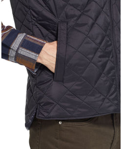 Weatherproof Vintage Diamond Quilted Vest Black thumbnail 4