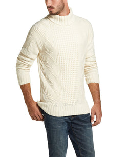 Weatherproof Vintage Fisherman Turtleneck Sweater Ecru thumbnail 4