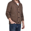 Weatherproof Vintage Jersey Lined Cardigan With Toggles Taupe Heather
