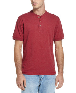 Weatherproof Vintage Melange Henley T-shirt Rio Red thumbnail 1