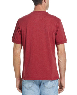 Weatherproof Vintage Melange Henley T-shirt Rio Red thumbnail 2