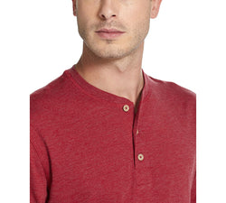 Weatherproof Vintage Melange Henley T-shirt Rio Red thumbnail 3