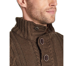 Weatherproof Vintage Military Button Mock Turtleneck Sweater Military Green thumbnail 3