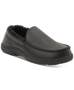 Weatherproof Vintage Moccasin Slippers Black thumbnail 1