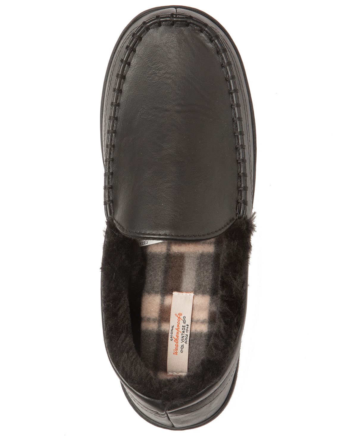 Weatherproof Vintage Moccasin Slippers Black