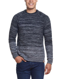 Weatherproof Vintage Ombre Roll Crew Sweater Black Marl thumbnail 1