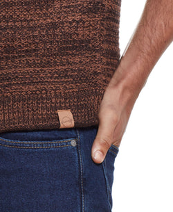 Weatherproof Vintage Ombre Roll Crew Sweater Carbon Marl thumbnail 4