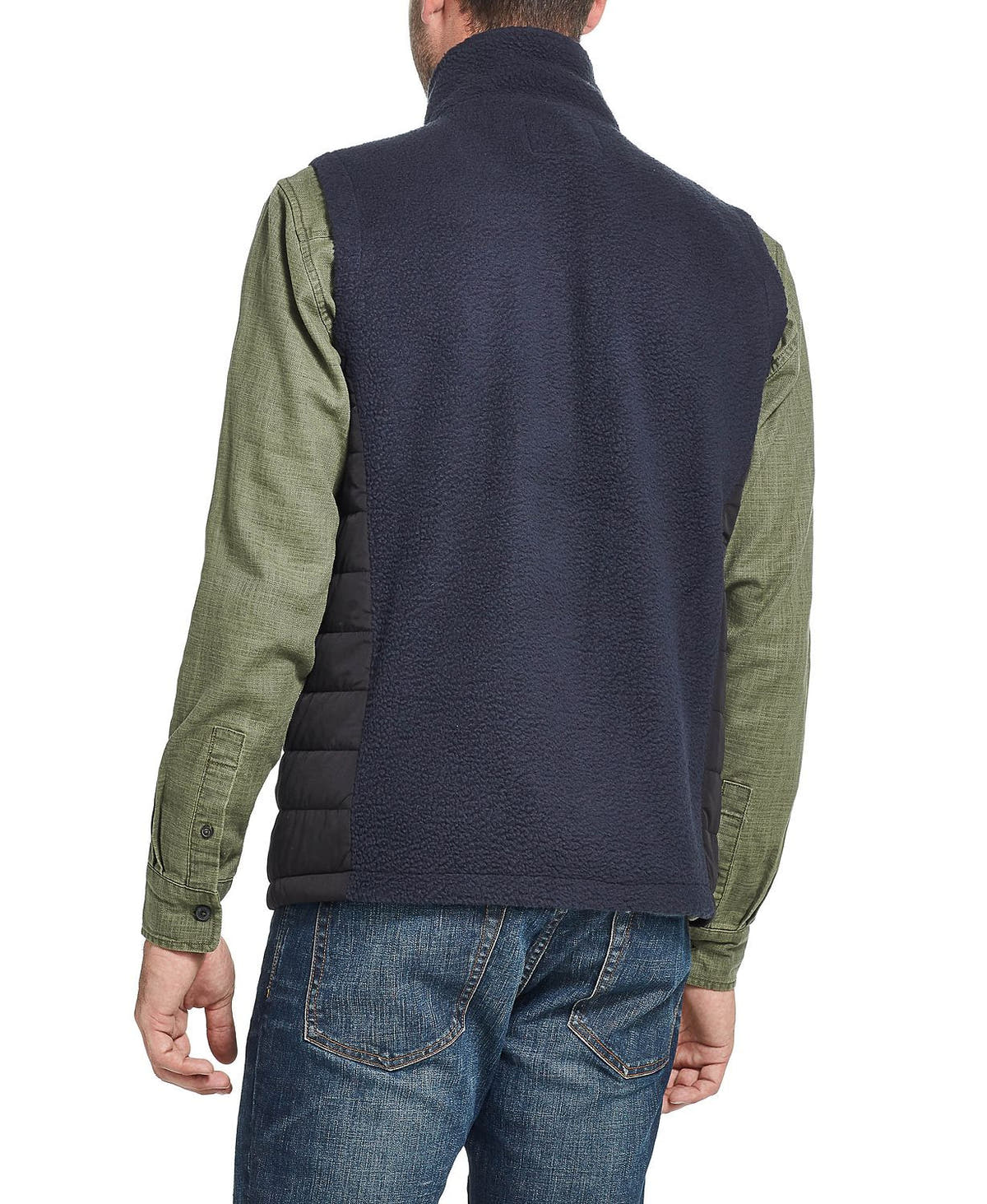 Weatherproof Vintage  Pebble Fleece Vest Navy