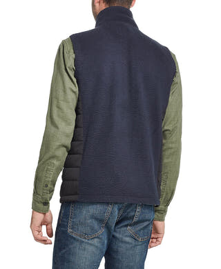 Weatherproof Vintage  Pebble Fleece Vest Navy