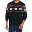 Weatherproof Vintage Snowflake Crew Neck Sweater Black