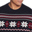 Weatherproof Vintage Snowflake Crew Neck Sweater Black