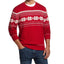 Weatherproof Vintage Snowflake Crew Neck Sweater Red