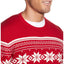 Weatherproof Vintage Snowflake Crew Neck Sweater Red