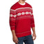 Weatherproof Vintage Snowflake Crew Neck Sweater Red
