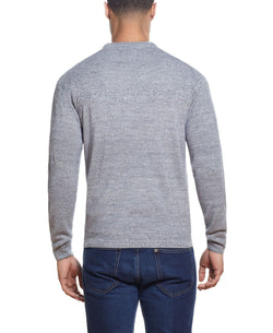 Weatherproof Vintage Soft Touch Stripe Crew Neck Sweater Gray Marl thumbnail 4
