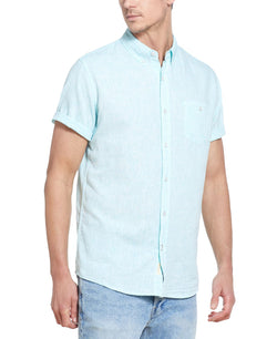 Weatherproof Vintage Solid Short Sleeves Shirt Mint thumbnail 3