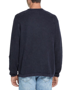 Weatherproof Vintage Stonewashed Textured Sweater Blue Nights thumbnail 2
