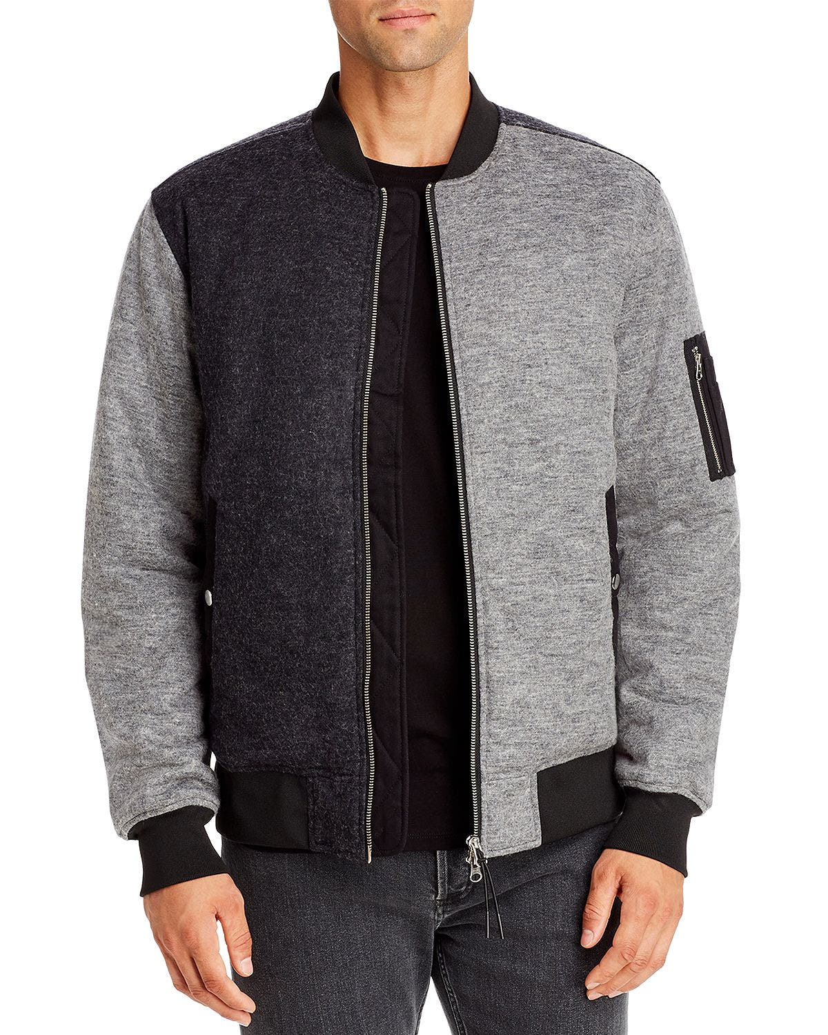 Wesc Bomber Flannel Jacket Multi Melange