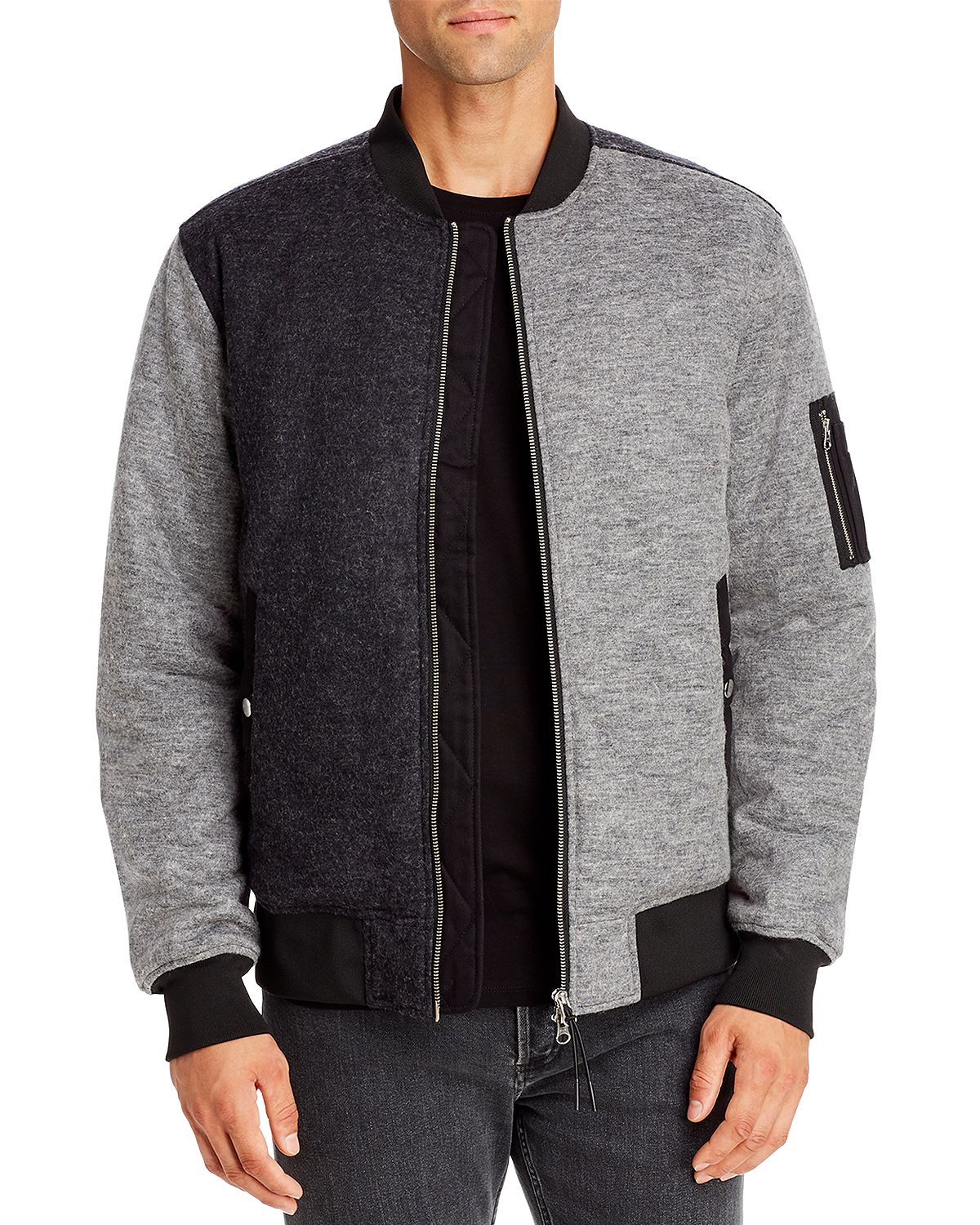 Wesc Bomber Flannel Jacket Multi Melange