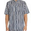 Wesc Short-sleeve Striped Regular Fit Button-down Shirt Navy Blazer