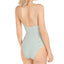 Weworewhat Striped Danielle Underwire One-piece Swimsuit Jadeite