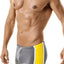 WildmanT Grey & Yellow Mazu Swim Square Trunk