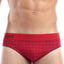 Wood Red Houndstooth Hip Brief