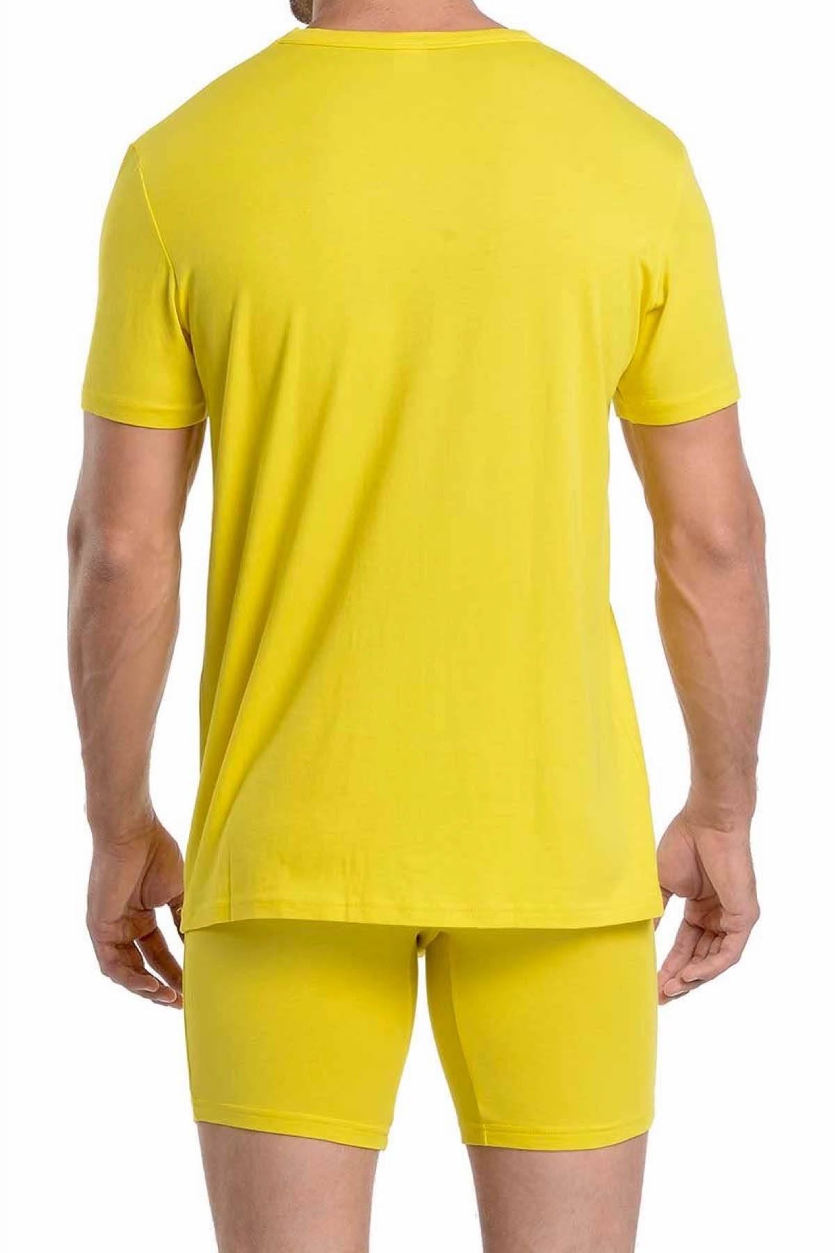 Wood Yellow V-Neck Shirt