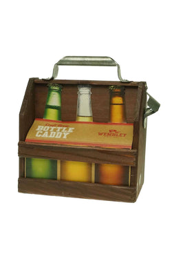 Wooden Six-pack Beer Holder With Bottle Opener thumbnail 2