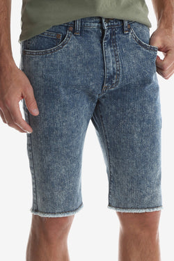 Wrangler Acid Wash Frayed Hem Denim Short thumbnail 1