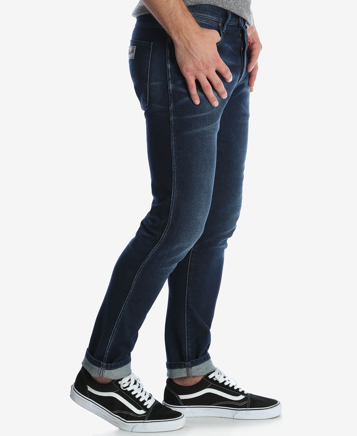 Wrangler Slim Straight Fit Jeans Flip The Blue