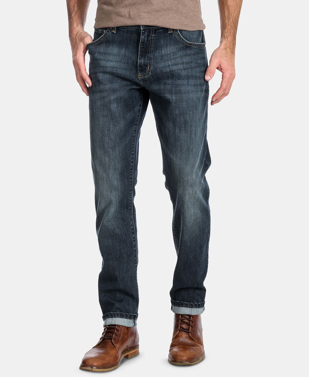 Wrangler Slim Tapered Larston Jeans Dark Wash